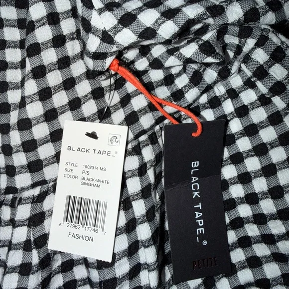 Black Tape Black and White Checkered Mini Dress - Picture 4 of 4